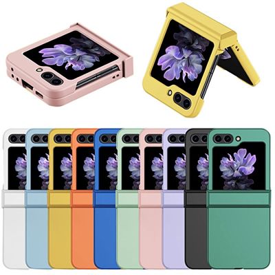 갤럭시 z플립 5 4 3 심플 힌지 보호 슬림 하드 케이스