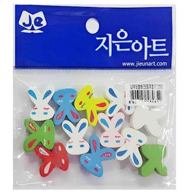 나무비즈 토끼얼굴 비즈공예 악세사리부자재 비즈부자재 악세사리재료(WFPE4TT)