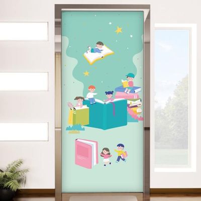 pr297-도서관에서_현관문시트지