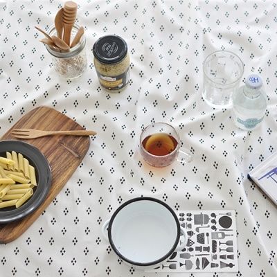 마메종 코튼식탁보(다이아 2인~10인용)