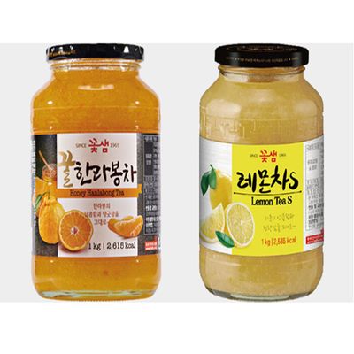 홈카페 만능 과일청 한라봉/레몬차 (총 2kg)