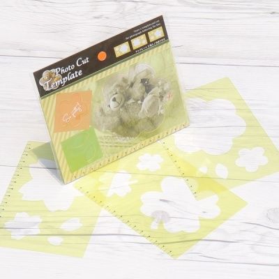 [Nakabayashi]스텐실 포토컷 템플릿-플라워 HF311-1