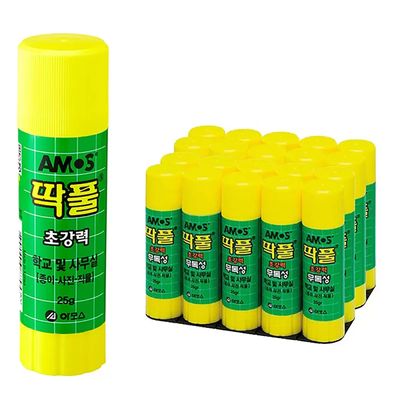 아모스 딱풀 25g 20개 문구 사무용품 풀 접착제