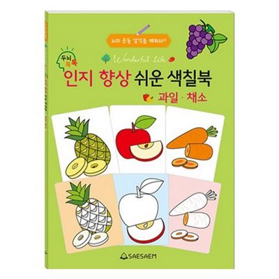 새샘 인지향상 색칠북 과일 채소