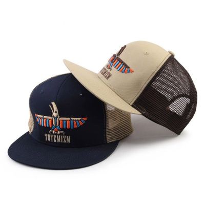 [디꾸보]심벌 버드 배색 메쉬 볼캡 스냅백 모자 HN844