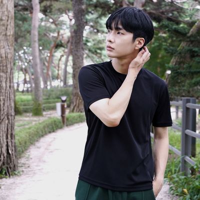 기능성 무지 로카티 반팔 티셔츠 ROKA 티 남녀공용