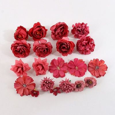 조화 꽃송이 2~4cm PDD001__02 (레드) (1 묶음)(WFLQ608)