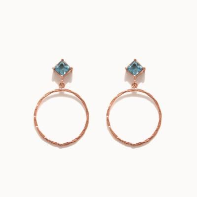 제이로렌 0M01920 11월탄생석 토파즈 실버 귀걸이