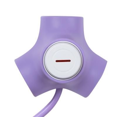 테트라포드 멀티탭 3구 스위치 익스텐디드 퍼플 3m