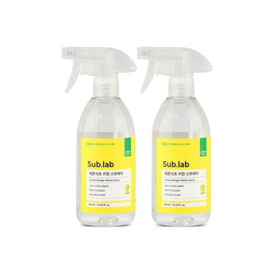 서브랩 레몬식초 키친 다용도 스프레이 500ml (2개)