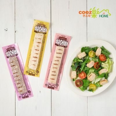 쿠즈락앳홈 닭가슴살 밀어바 80g 3개입x8팩