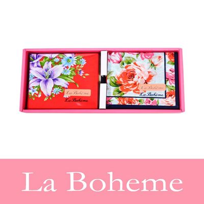 순면 라보헴 고급스러운 디자인 여성손수건 10매세트(WFJ6946)