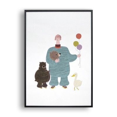 Wheres my mum / 일러스트 액자