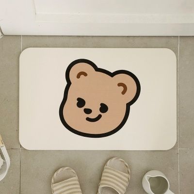 [클리어런스]푸르름디자인 큐피드곰 규조토 발매트