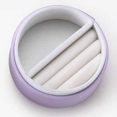 리본 악세서리 퍼플 3단 보관함 케이스 주얼리 사리 쥬얼리(WFLRB0C)