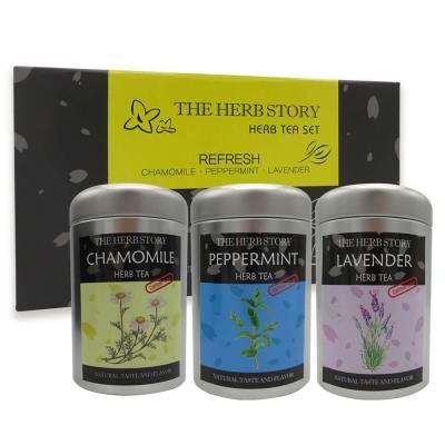 더허브스토리 캔 허브차 허브티 선물세트 리프레쉬