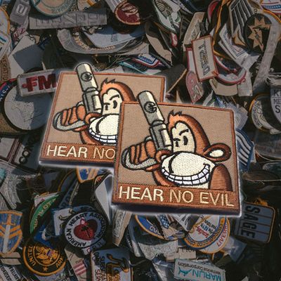 찍찍이 밀리터리 패치 와펜 hear no evil(W87583C)