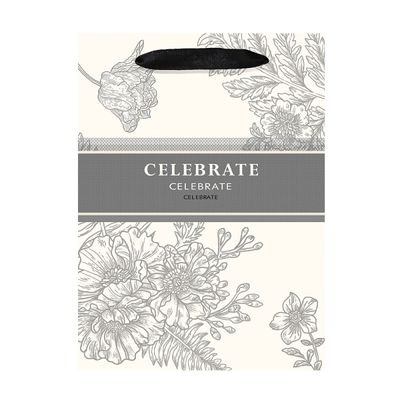 프롬앤투 아르누보 꽃 쇼핑백 그레이 FP24-1 10매