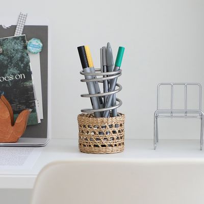 스텐 스프링 칫솔꽂이 브러쉬 홀더 다용도 받침대 