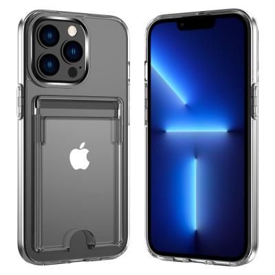 아이폰14 프로 맥스 투명 카드케이스 2장수납 HP-0226