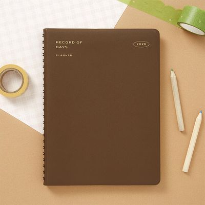 아트박스 2026 브라운 스프링 다이어리