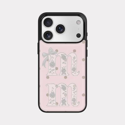 [mm] rosy lace 디자인 [블랙 맥세이프 범퍼케이스]