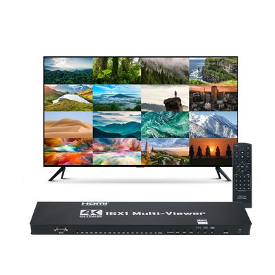 16x1 HDMI 멀티뷰어 화면분할기 16개 채널 LOU848D