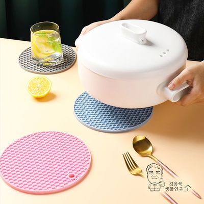 실리콘 냄비받침대 대형 뜨거운 냄비 깔개 패드