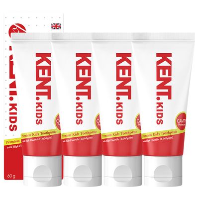 [켄트] 켄트키즈 고불소 치약 60g 4개