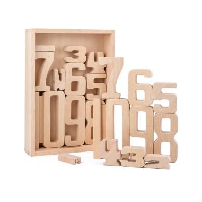 원목숫자블록31피스 우드교구 원목블럭 원목장난감