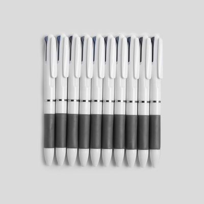 멀티펜 3색 볼펜 10p세트 (0.5mm) 홍보 인쇄 판촉볼펜