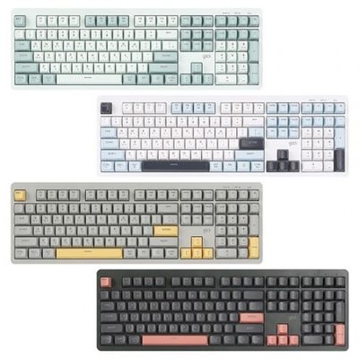 지클릭커 WK100B 무선 블루투스 무소음 108 키보드