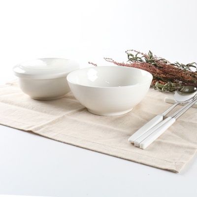 세한 백자 화이트 대접 1p (뚜껑공기 별도)