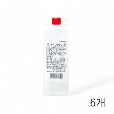 WL 모노링크 니혼드레싱 1L X 6개 업소용 식당용 일식소스 샐러드소스 액상소스 샐러드양념(WFLQQTO)