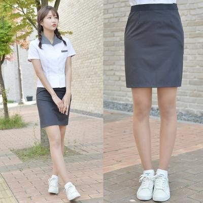 하복 스판 먹색 교복치마