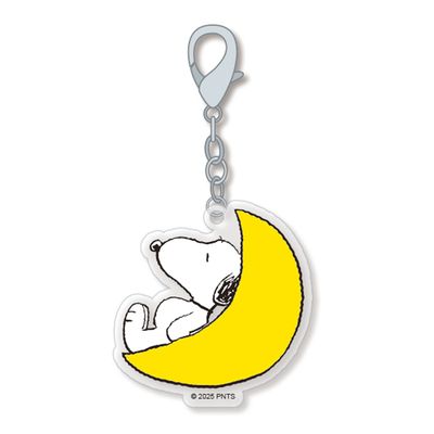 피너츠 문 스누피 보석십자수 키링 6x7cm