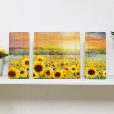 tj103-폼아크릴액자3P_행운을주는해바라기밭