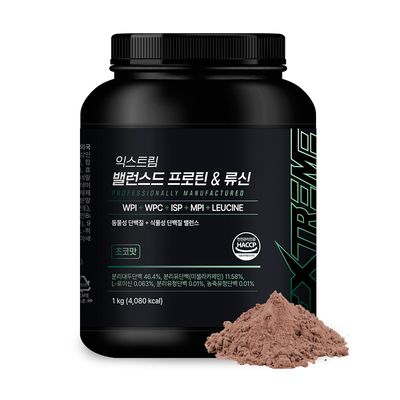 익스트림 밸런스드 프로틴&류신 1KG, 1통-1KG (25일분)