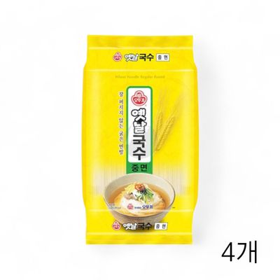 WL 오뚜기 옛날국수 중면 3kg X 4개 굵은면 잔치국수 콩국수면 멸치국수 식재료 대용량(WFLQQ1K)