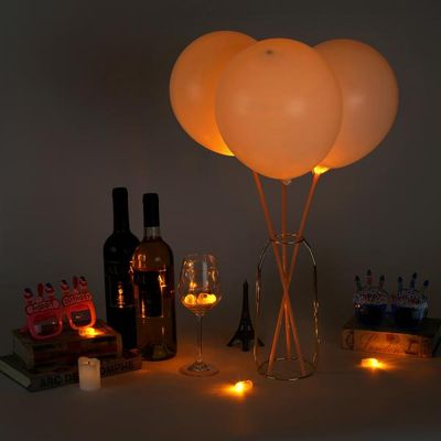 빛나는 파티 LED 총알 풍선 조명 주황색 50