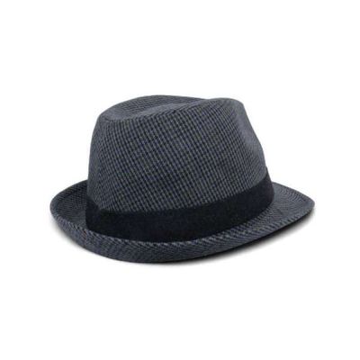 [애슬릿]겨울 페도라 여성 남성 체크 카우보이 중절모