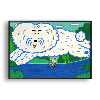 너와의 산책은 파랑 (Art Print) / 일러스트 액자