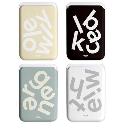 9C9C 컬러 크러쉬 하드 슬라이드 카드 지갑