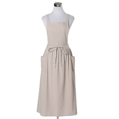 하이디 린넨 원피스 롱앞치마 애견미용 꽃집앞치마