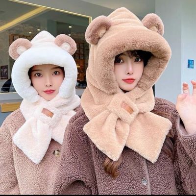 베어 후드 머플러