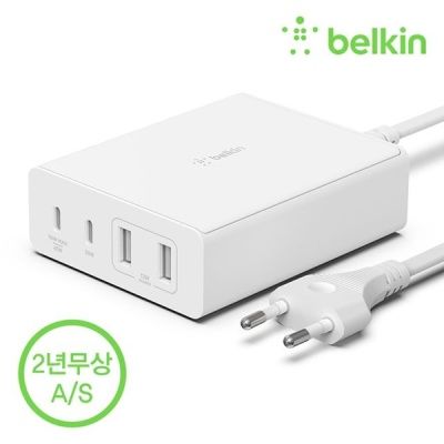 벨킨 4포트 USB-C PD GaN 고속 충전기 WCH010kr