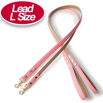 [아담스독] 애견 리드줄 (L) 소형견/중형견 - 사피아노 베이비핑크