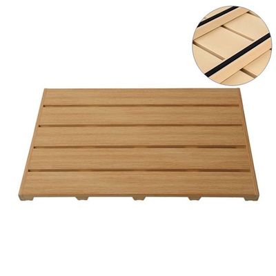 욕실 나무무늬 발판-중(약62x42x2.8cm) 오크(W7ABF88)