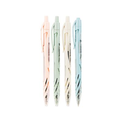 델리 노크식 그립 블랙 볼펜 0.7mm (색상랜덤)