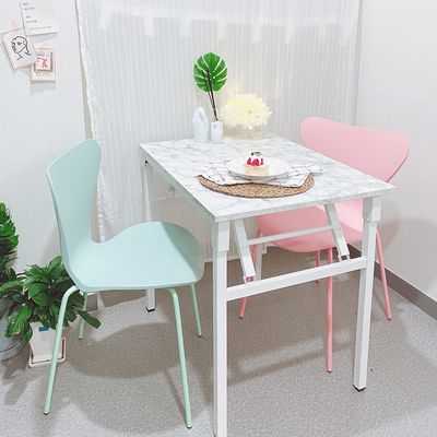 코코 화이트 철재 1200 접이식 테이블 CC042